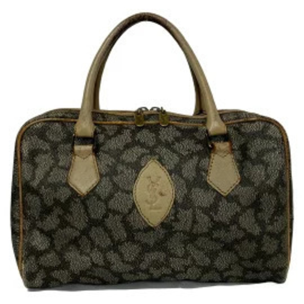 Saint Laurent Yves handbag Beige Cream brown leather